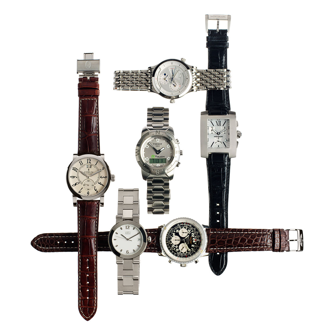 Jewelry Still Life, Luxury Designer Watches