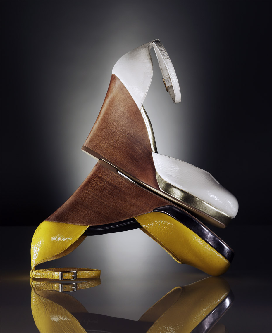 Accessories Still Life, Plateau Sandals by Charles David