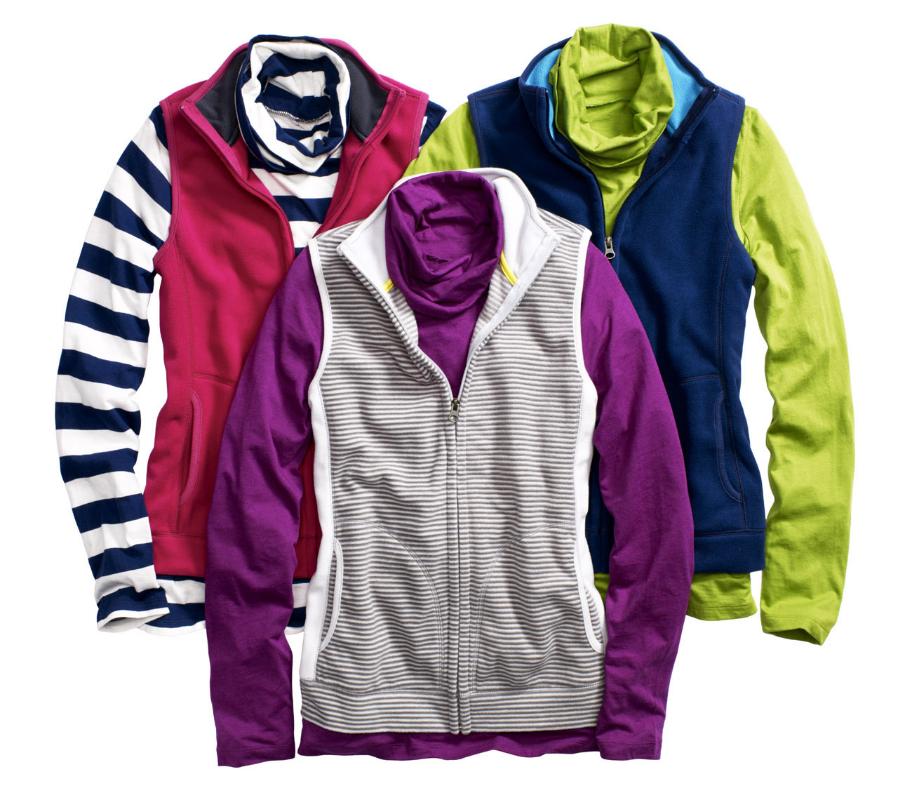 Apparel Still Life, Winter Fleece Shirts and Vests