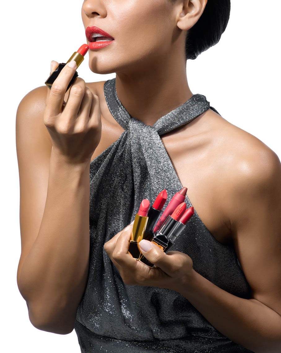 Red Lipsticks | Cosmetics Beauty Shot With Model