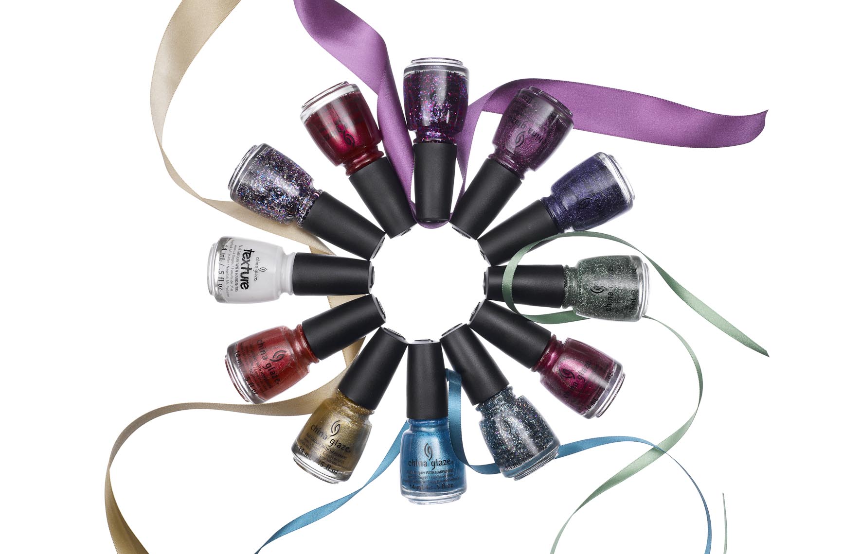 Cosmetics, Nail Polish Bottles and Ribbons - Mike Lorrig