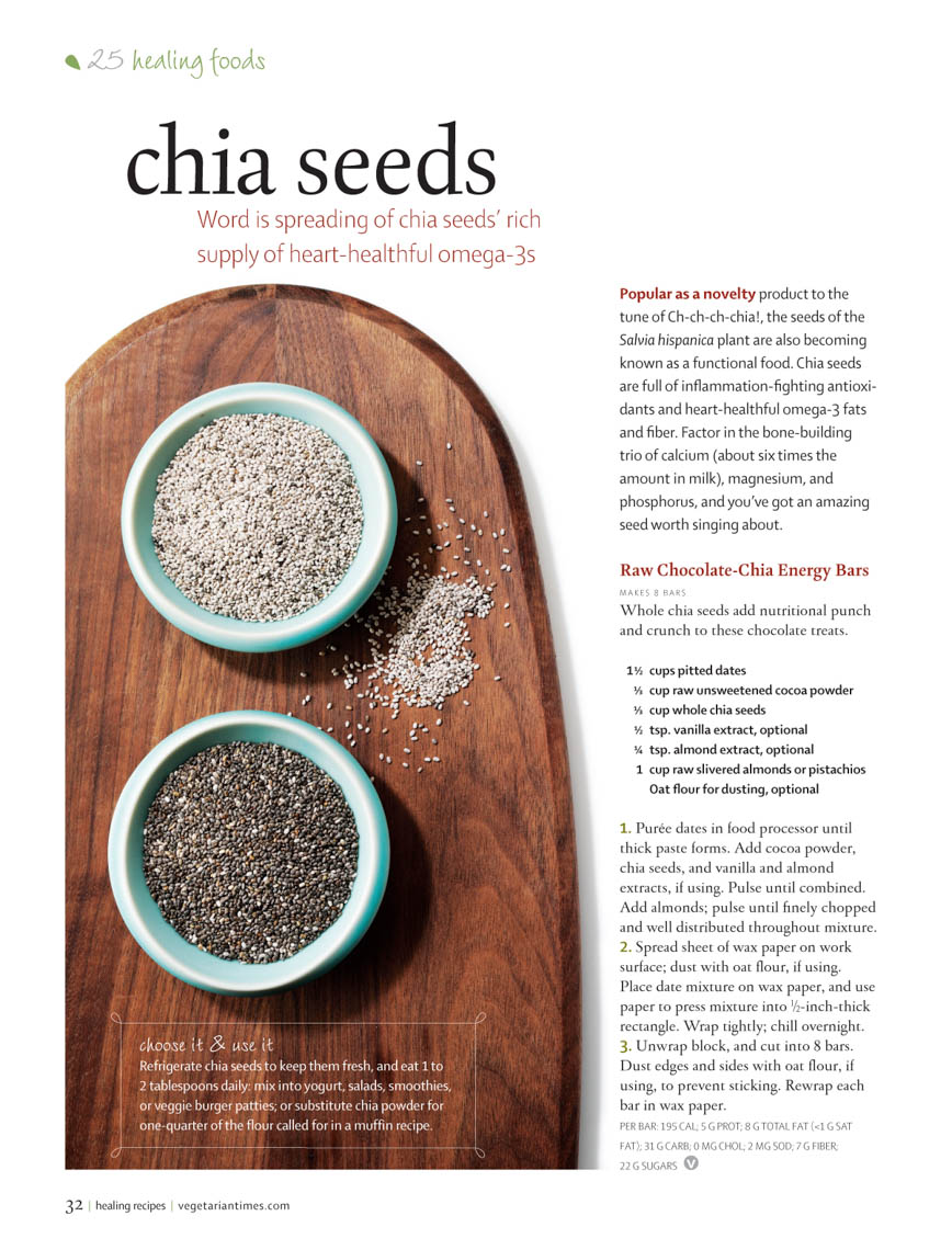 Food Still Life, Whole Chia Seeds