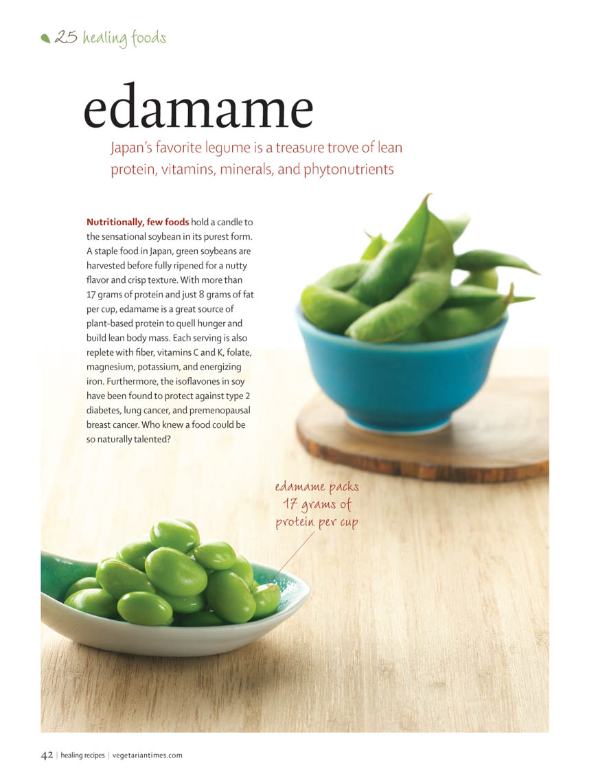 Food Still Life, Edamame Green Soybeans